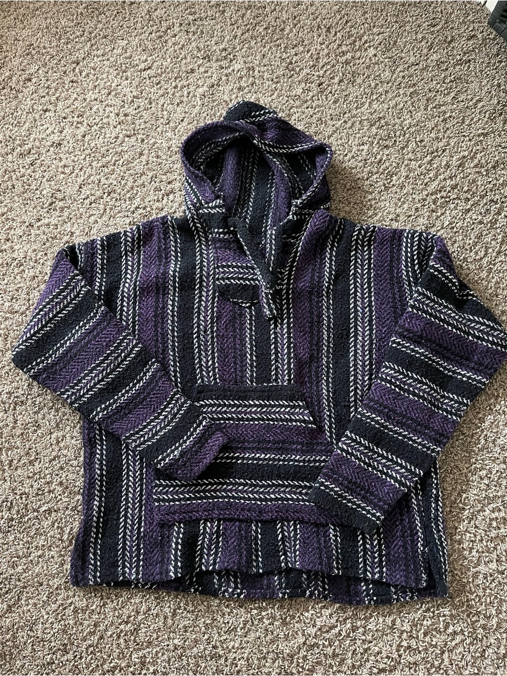 VTG 90’s Y2K Baja Festival Hoodie Poncho